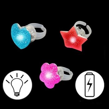 SVIETIACE MULTICOLOR PRSTENE V DISPLEJI (36 ks)
