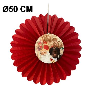DEKORAČN&Yacute; VEJ&Aacute;R SINTERKLAAS &Oslash;50 CM - SKLADAC&Iacute; (6 ks)