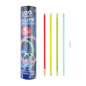 Svietiace Náramky Glow - 100 ks v Tube