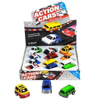 KOVOV&Eacute; AUT&Iacute;ČKA DIE CAST NA ZOTRVAČN&Iacute;K V DISPLAYI (12 ks)