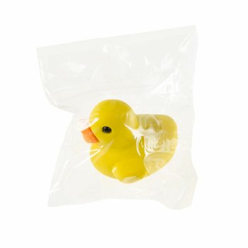 Guma v tvare k&aacute;čatka ŽLT&Aacute; KAČIČKA (42 ks)