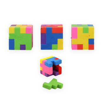 GUMA KOCKA PUZZLE - V DISPLEJI (120 ks)