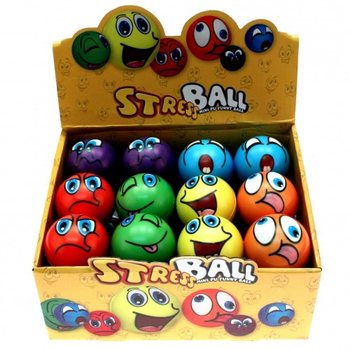Antistresov&eacute; Loptičky Smiley PU - Displej (24 ks)