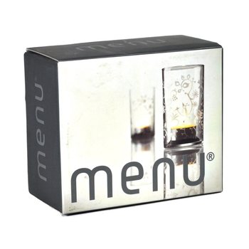 MENU - Svietnik na čajovú sviečku s mrazeným vzorom, sada 2 ks (1 sada)