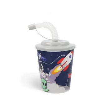 POHÁR NA PITIE / ZMRZLINU SO SLAMKOU – SPACE / VESMÍR (12 ks)