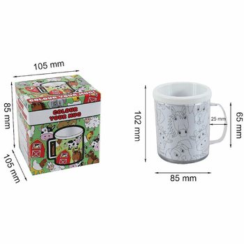 Dom&aacute;ce zvieratk&aacute; - Vyfarbi si vlastn&yacute; poh&aacute;r (2 ks)