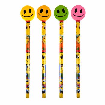 Veselá Ceruzka Smiley s Gumou (24 ks)