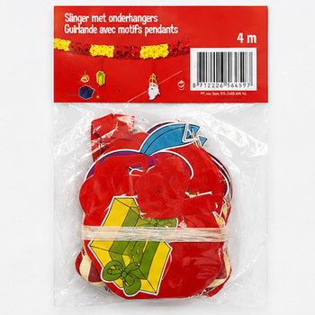 Girlanda Sinterklaas a Piet so z&aacute;vesmi - 4 m (6 ks)