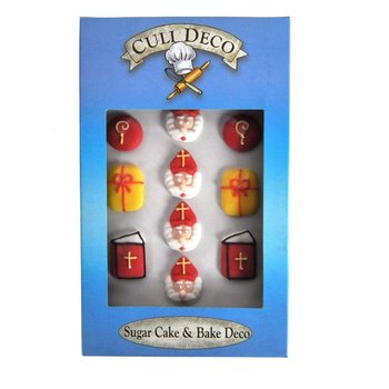 Jedlé dekorácie na muffiny Sinterklaas (12 ks)