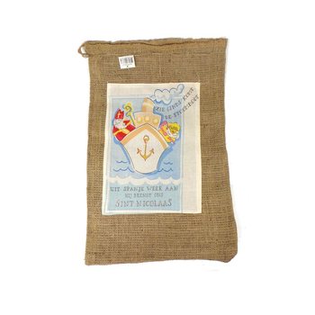 Stredné Jutové Vrece Mikuláš / Sinterklaas (2 ks)