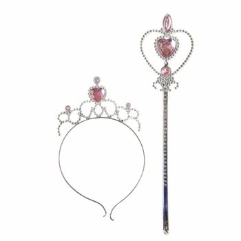 PRINCEZNOVSK&Aacute; PALIČKA + TIARA NA KARTE (12 ks)