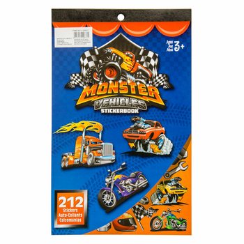 Kniha nálepiek Monster Truck 212 dielov (12 ks)