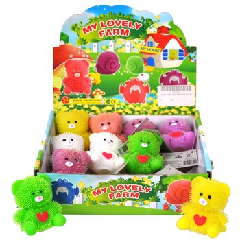 Svietiace Puffer Medvedíky v Display Boxi (12 ks)