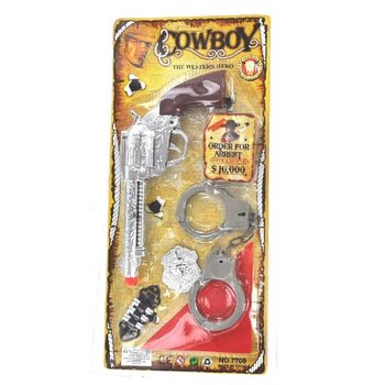 Kovbojsk&yacute; set na karte - Model 7 (6 ks)