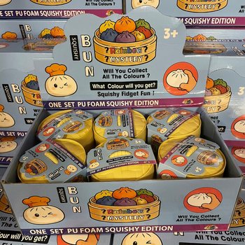 RAGE - Squishy Bun Dumplings VEĽK&Eacute; - ONE SET PU FOAM SQUISHY EDITION (12 ks)