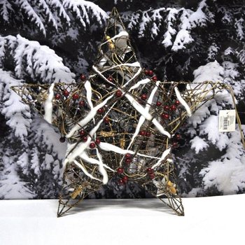 VEĽK&Aacute; SVIETIACA VIANOČN&Aacute; HVIEZDA DEKOR&Aacute;CIA 45 CM (2 ks)