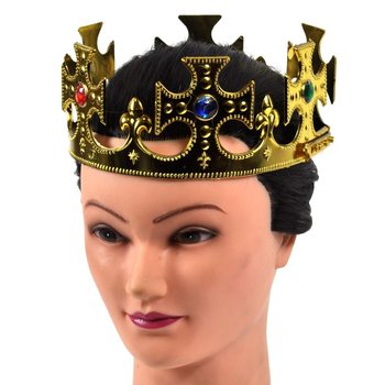 Zlatá kráľovská koruna - model kríž (12 ks)