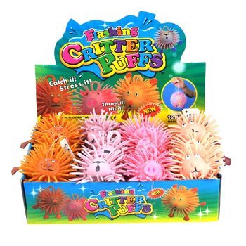 Puffer loptičky "Critter" 8 cm. ZĽAVNEN&Eacute; KV&Ocirc;LI NEFUNKČN&Eacute;MU SVETLU (12 ks)