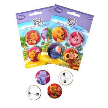 4-dielna sada odznakov Disney Macko P&uacute; (24 ks)
