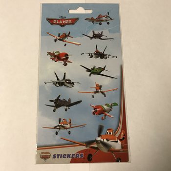 Hárok nálepiek: DISNEY PLANES, rozm. 20 x 10 cm (10 ks)