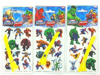 PRETL&Aacute;ČACIE N&Aacute;LEPKY MARVEL HEROES (24 ks)
