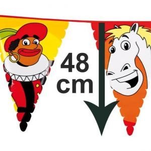 Veľk&aacute; Vlajkov&aacute; Girlanda Sinterklaas a Piet 6 m (13 ks)