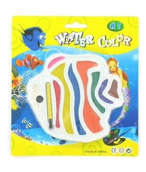 Sada vodov&yacute;ch farieb - model Ryba na karte (12 ks)