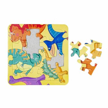 Mix Dinosaurie puzzle - 14x14 cm (50 ks)