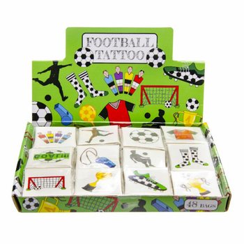 Fun Tetovačky Futbal - Displej so 48 balíčkami (12 tetovačiek v balíčku)