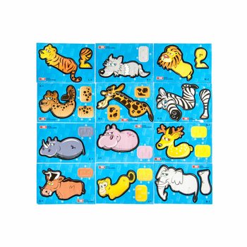 3D Penov&eacute; Puzzle Divok&eacute; Zvierat&aacute; (48 ks)