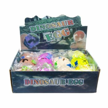 Stl&aacute;čacie dinosaurie vaj&iacute;čka v displeji (12 ks)