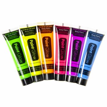 NEON Glow in the Dark Farba na Tv&aacute;r - UV Akt&iacute;vna (Display 24 ks)