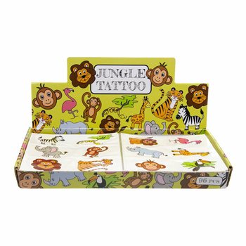 FUN TATTOOS – DŽUNGLOVÉ ZVIERATKÁ (96 ks)