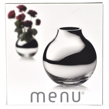 MENU Okr&uacute;hla V&aacute;za Strieborn&aacute; | Luxusn&aacute; Guľov&aacute; V&aacute;za B2B
