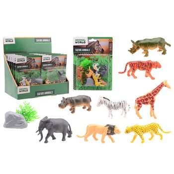 ANIMAL WORLD - SAFARI SADA ZVIERAT 10-DIELNA NA KARTE - V DISPLEJI (12 ks)