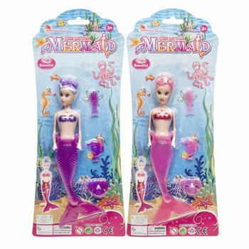 Morská panna / Mermaid bábika na karte (6 ks)