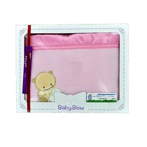 FLEECOVÁ DEKA BABY BOW - RUŽOVÁ