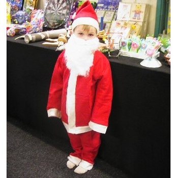 Vianočný Kostým Mikuláš / Santa pre Deti | 4-dielny