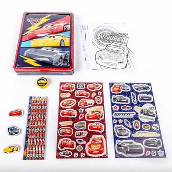Kreat&iacute;vny Set DISNEY CARS 3D v Plechovej Krabičke (12 ks)
