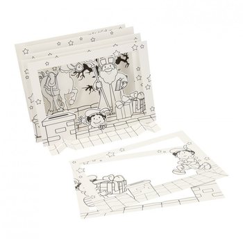 Sinterklaas / Mikul&aacute;&scaron;ske 3D Tvoriv&eacute; Okienko (12 ks)