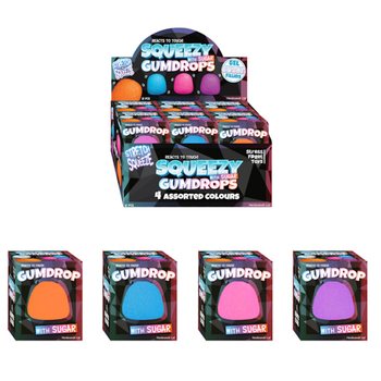 SQUEEZE GUM DROP - SO SUGAR NÁPLŇOU - V DISPLAYI (12 ks)