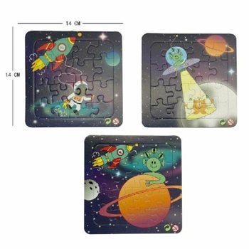 Mix Vesm&iacute;rne puzzle - 14x14 cm (50 kusov)