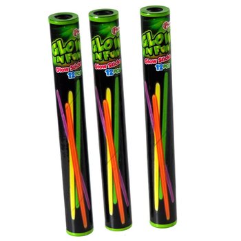 Svietiace tyčinky Glow Sticks 12 ks v tube (22 t&uacute;b)