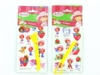 Prepisovacie obtlačky / Transferov&eacute; n&aacute;lepky Strawberry Shortcake (24 ks)