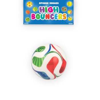 HIGH BOUNCE FUTBALOV&Aacute; LOPTIČKA - HOPK&Aacute;LKA - V DISPLAYI (24 ks)