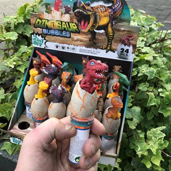 3D Bublifuk Dinosaurus v tyči (24 kusov v displeji)