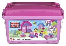MEGABLOKS MINI BLOKS TUB RUŽOV&Yacute; - 7536