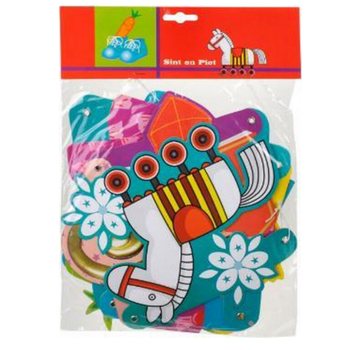 GIRLANDA SINTERKLAAS A PIET - DĹŽKA 1,5 M (12 ks)