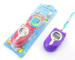 Závesné LCD hodinky v tvare mobilu (24 ks)