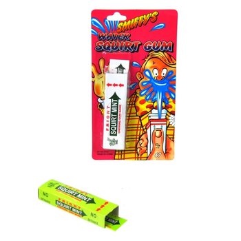 Smiffy's Žartovn&aacute; Vodn&aacute; Pi&scaron;toľ v tvare Žuvačky na Karte (24 ks)